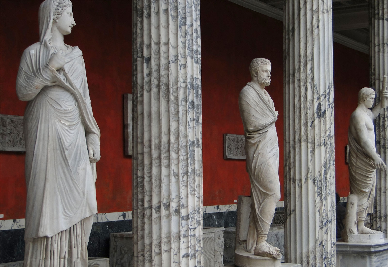 Museum Statues and Pillars