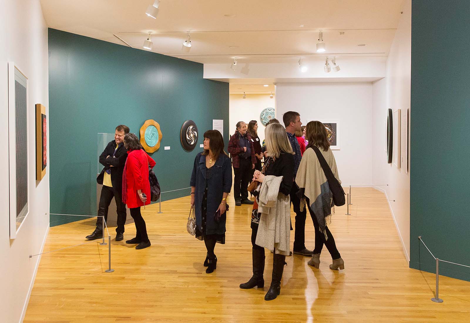 Installation view of Susan Point: Spindle Whorl, Vancouver Art Gallery, 2017